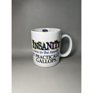 Vintage Warner Bros Insanity Quote Coffee Mug Arsenic and Old Lace 1944 75 Years